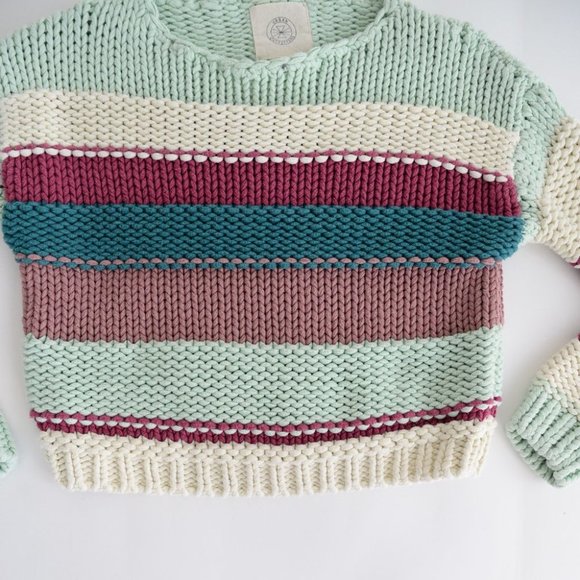 Urban Outfitters Crewneck Chunky Knit Striped Sweater - Picture 2 of 6